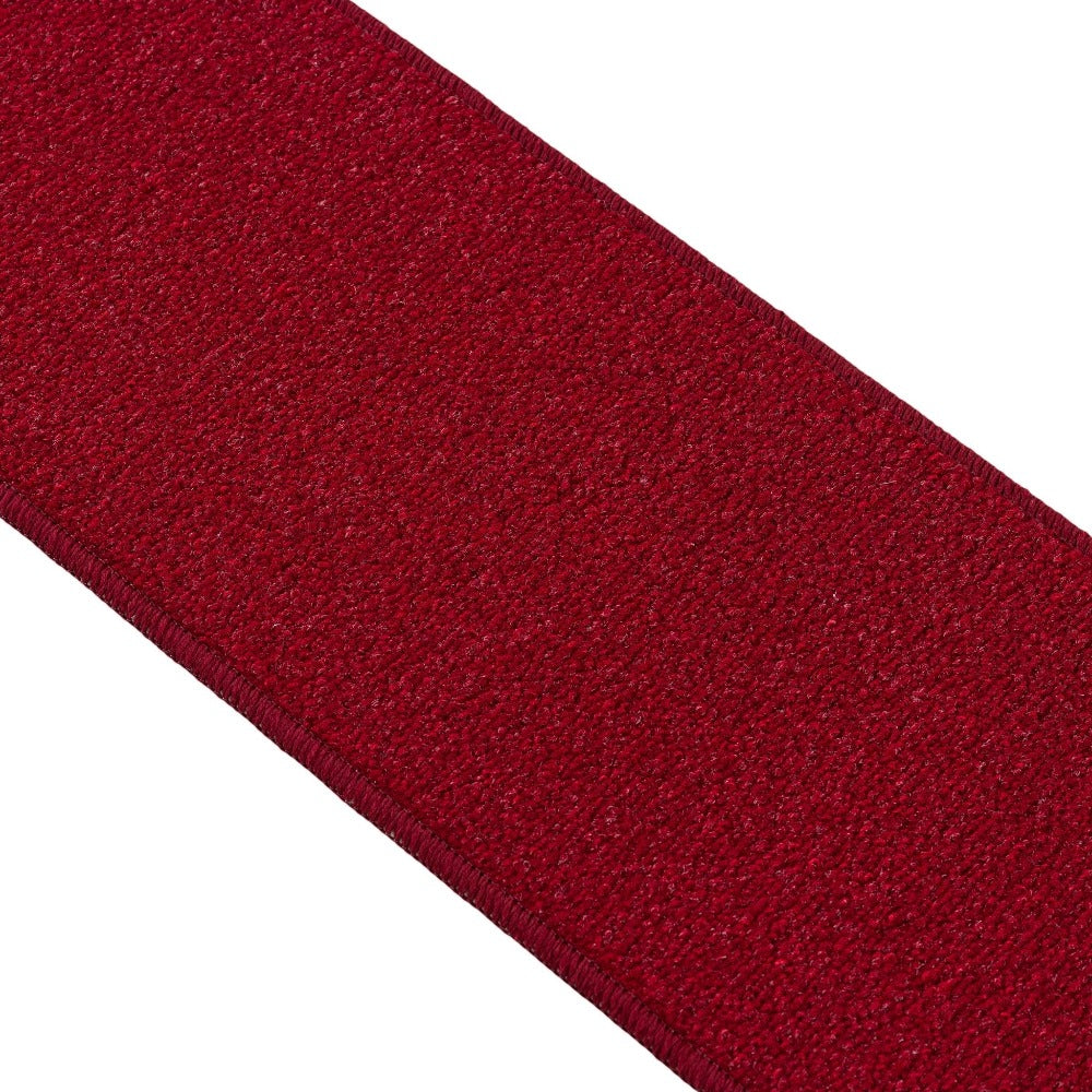 Rania Red Solid NonSlip Stair Treads Rug