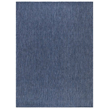 Aloha Azure Solid Washable Outdoor Area Rug-8x10