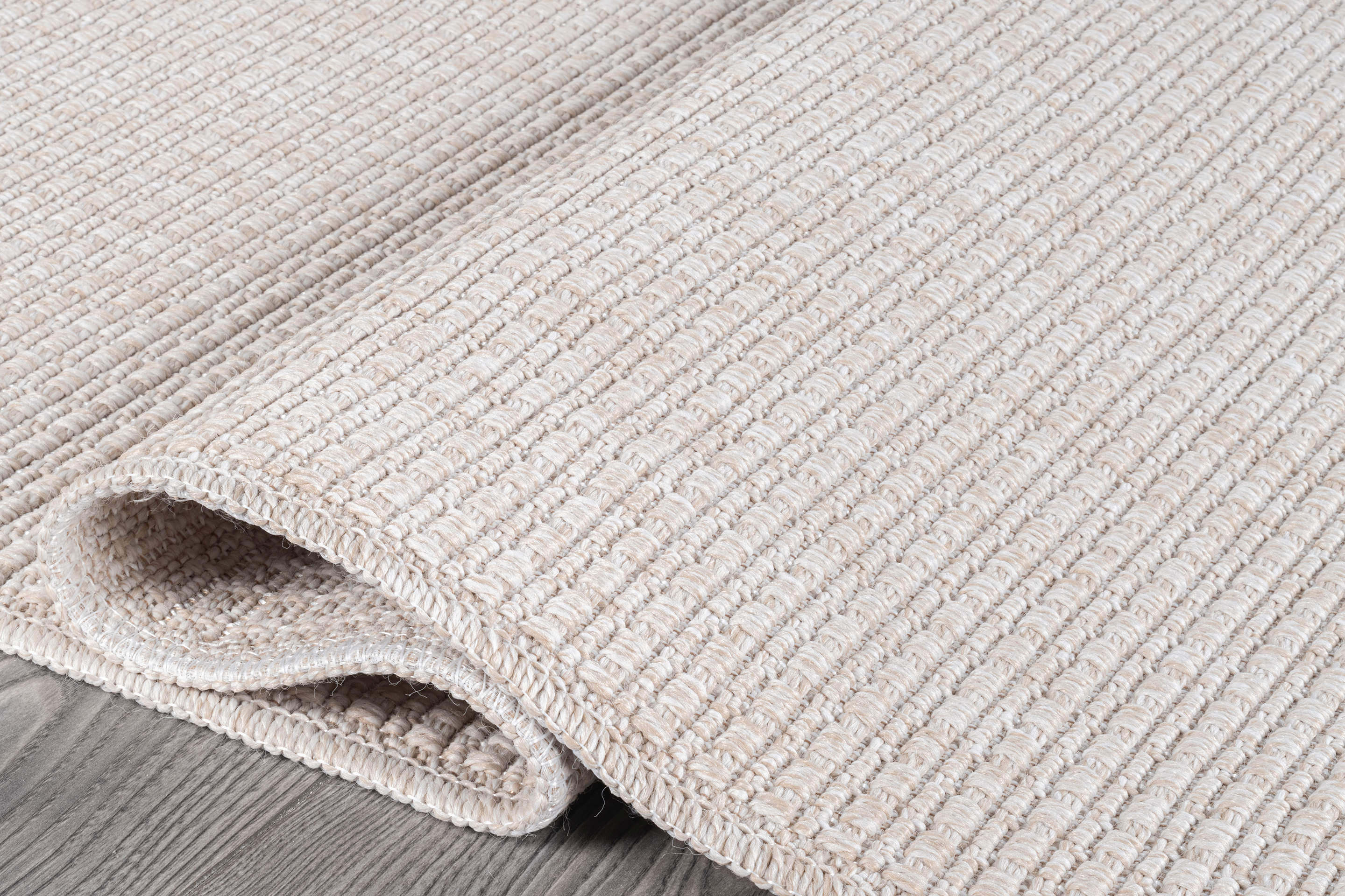 Easy Jute Off-White Solid Indoor Outdoor Rug