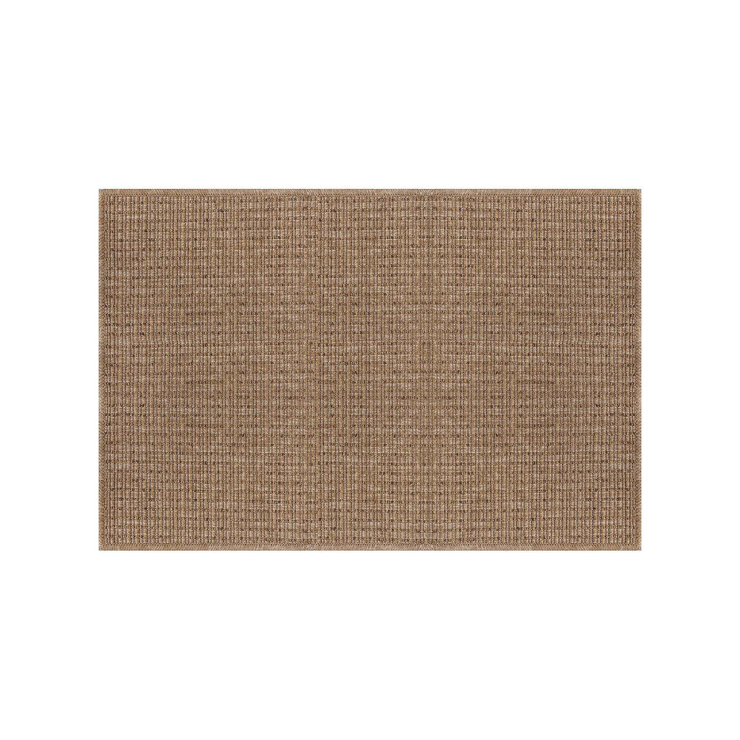 Easy Jute Natural Solid Indoor Outdoor Rug