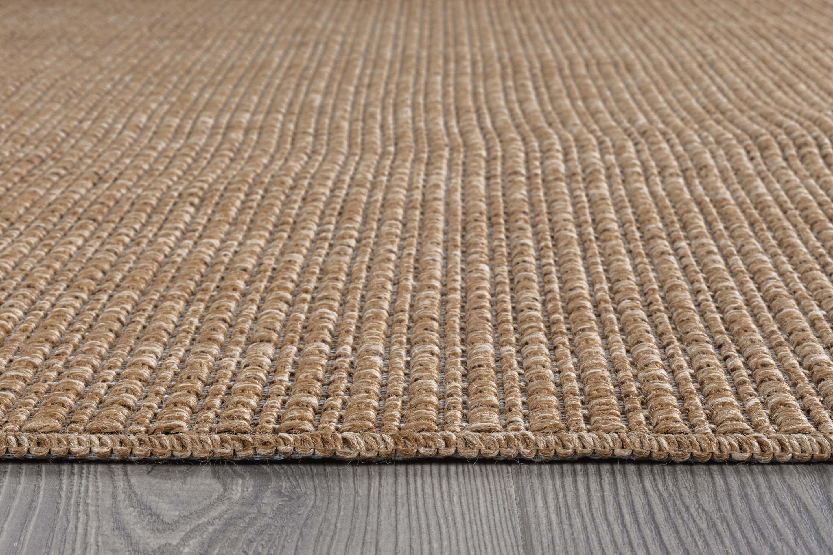 Easy Jute Natural Solid Indoor Outdoor Rug