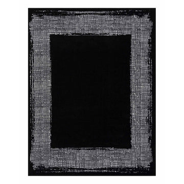 Laguna Black Bordered Indoor Area Rug-3x5