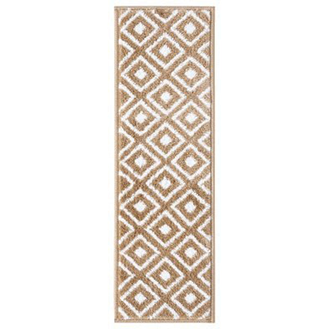 Non-Slip Beige Stair Treads Trellis set of 7 set of 13