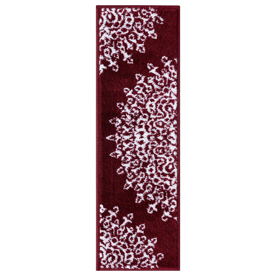 Non-Slip Red Stair Treads Medallion set of 7 set of 13