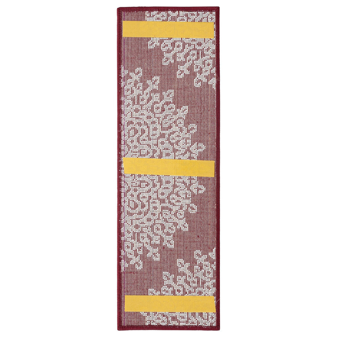 Non-Slip Red Stair Treads Medallion set of 7 set of 13